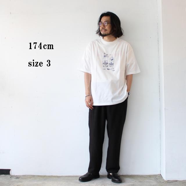 【20%OFF】amne　 " skal " half sleeve tee |  | 11