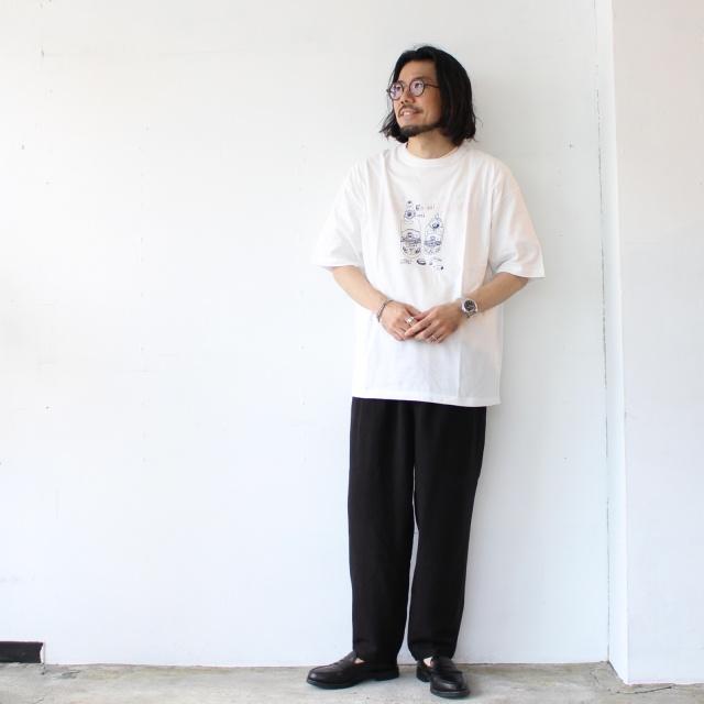 【20%OFF】amne　 " skal " half sleeve tee |  | 14