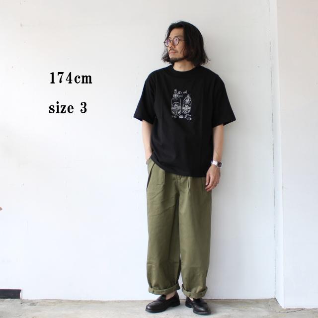 【20%OFF】amne　 " skal " half sleeve tee |  | 15