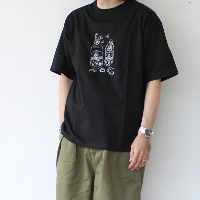 【20%OFF】amne　 " skal " half sleeve tee |  | 06
