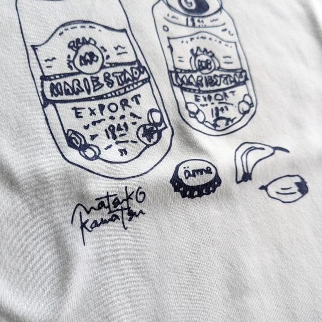 【20%OFF】amne　 " skal " half sleeve tee |  | 02