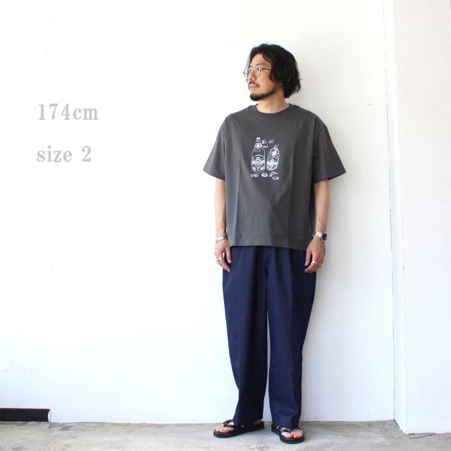 amne　 " sk〓l " half sleeve tee　プリントTシャツ amn-CS-104 |  | 13