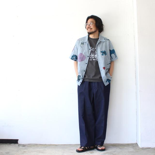 amne　 " sk〓l " half sleeve tee　プリントTシャツ amn-CS-104 |  | 18