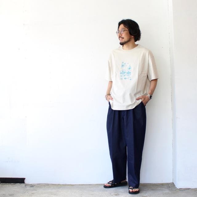 amne　 " sk〓l " half sleeve tee　プリントTシャツ amn-CS-104 |  | 09