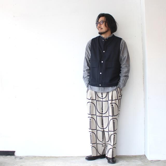 amne ギャバジンカラーレスベスト GABARDINE useful vest / amn-VT-002 |  | 10