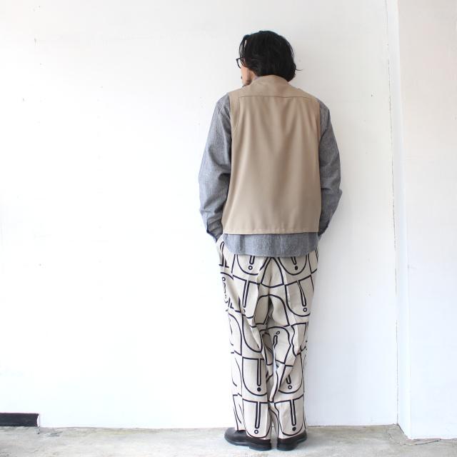 amne ギャバジンカラーレスベスト GABARDINE useful vest / amn-VT-002 |  | 07