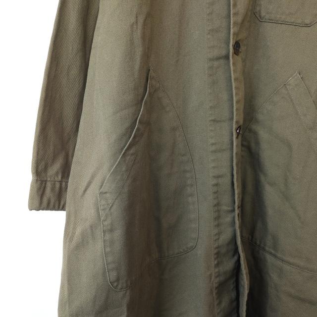 sasanqua by trees コットンリネンフレンチワークコート C/L French work coat　（Olive） |  | 09