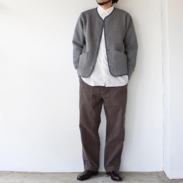 【20%OFF】UpscapeAudience 尾州ストライプキルトカーディガン 3カラー | Audience | 01