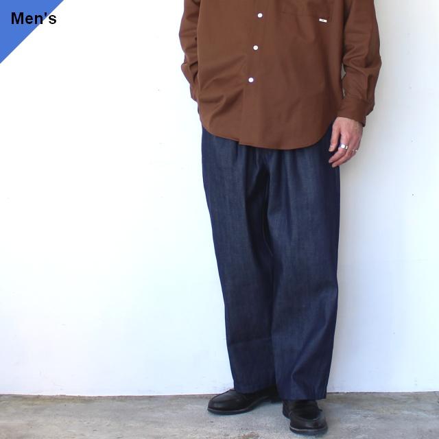 Upscape Audience 12ozセルビッジデニム2タックトラウザー 12oz Selvedge Denim 2Tuck Trouser / AUD3647　（Dark indigo） | Audience