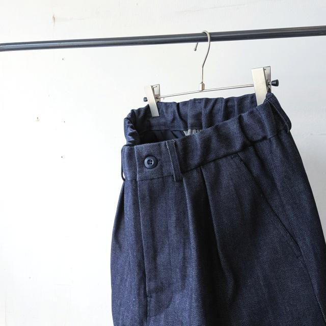 Upscape Audience 12ozセルビッジデニム2タックトラウザー 12oz Selvedge Denim 2Tuck Trouser / AUD3647　（Dark indigo） | Audience | 12
