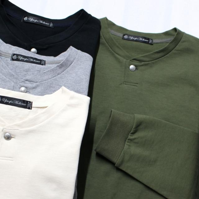 【20%OFF】Upscape Audience コンチョボタンヘンリー長袖Tシャツ AUD6249 4カラー | Audience | 01