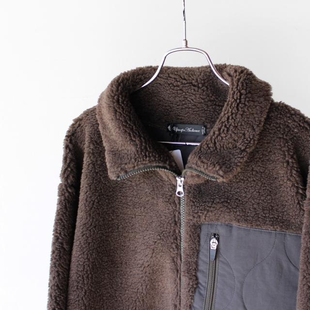 【20%OFF】UpscapeAudience トスカーナボアスタンドブルゾン AUD7102　（Mocha） | Audience | 10