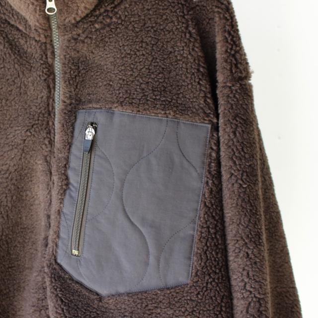 【20%OFF】UpscapeAudience トスカーナボアスタンドブルゾン AUD7102　（Mocha） | Audience | 13