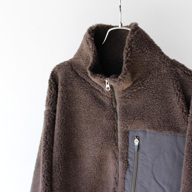 【20%OFF】UpscapeAudience トスカーナボアスタンドブルゾン AUD7102　（Mocha） | Audience | 09