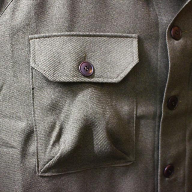 【20%OFF】Upscape Audience ウールライクポリサファリシャツ （Khaki） | Audience | 08