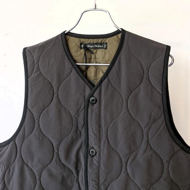 【20%OFF】UpscapeAudience テフロンナイロンキルトVベスト Teflon Nylon Quilt Vest | Audience | 18