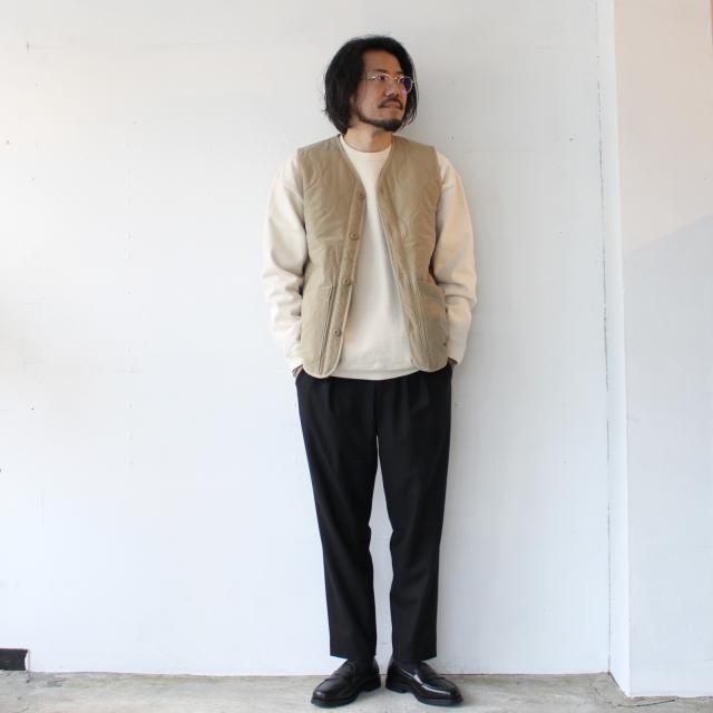 【20%OFF】UpscapeAudience テフロンナイロンキルトVベスト Teflon Nylon Quilt Vest | Audience | 08