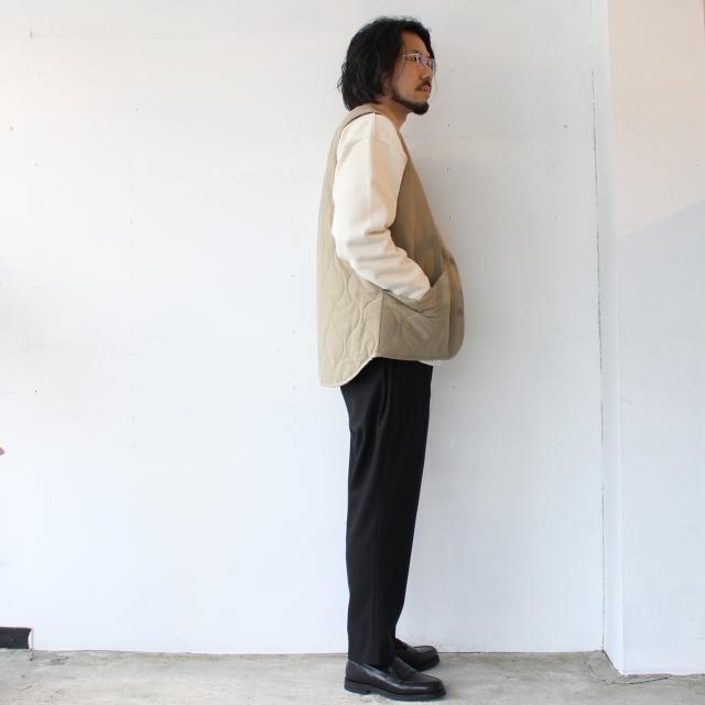 【20%OFF】UpscapeAudience テフロンナイロンキルトVベスト Teflon Nylon Quilt Vest | Audience | 09