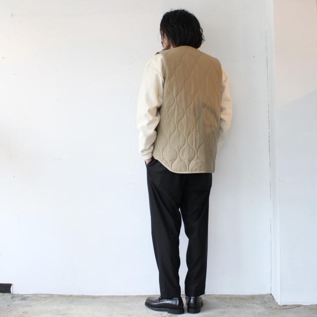 【20%OFF】UpscapeAudience テフロンナイロンキルトVベスト Teflon Nylon Quilt Vest | Audience | 10