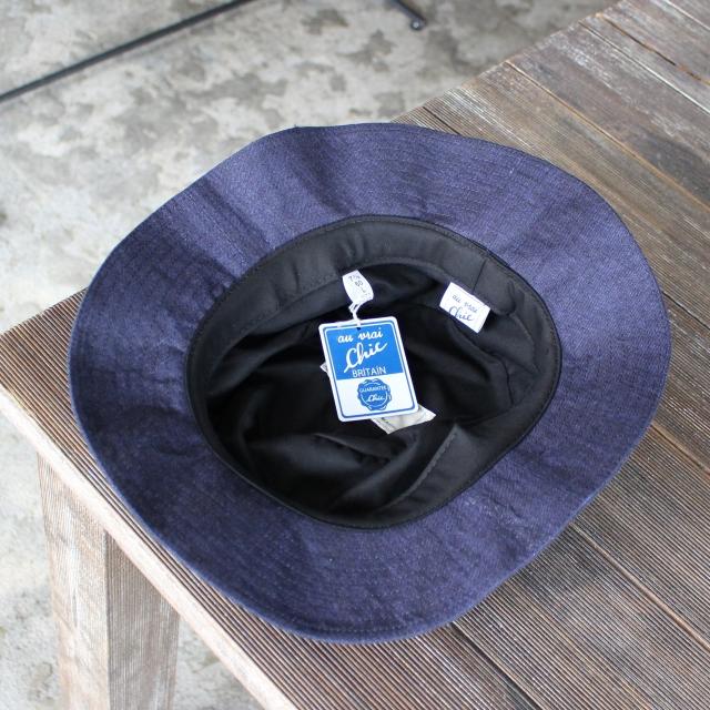 Au vrai chic Britain　Linen Bucket Hat　（Indigo Navy） |  | 02