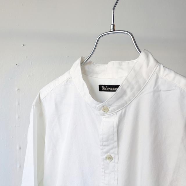Bohemians バンドカラーOXシャツL/S　STAND COLLAR OX SHIRTS　（White） | BOHEMIANS | 11