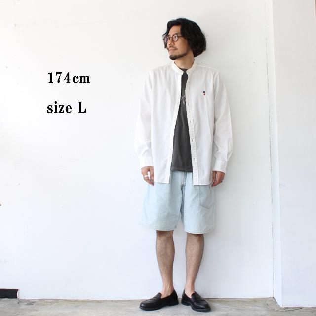 Bohemians バンドカラーOXシャツL/S　STAND COLLAR OX SHIRTS　（White） | BOHEMIANS | 01
