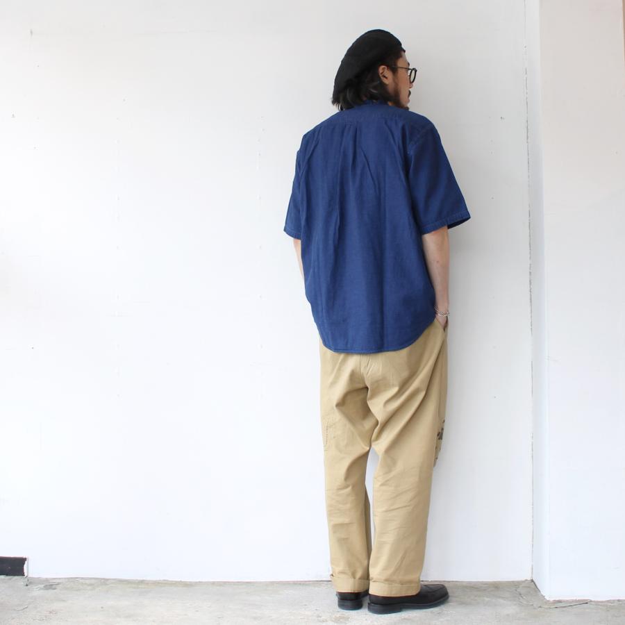 Bohemians バンドカラーデニムシャツS/S　B.C DENIM SHIRTS　（Navy） | BOHEMIANS | 16
