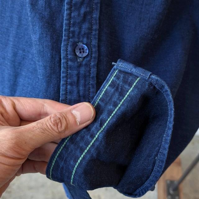 Bohemians バンドカラーデニムシャツS/S　B.C DENIM SHIRTS　（Navy） | BOHEMIANS | 07