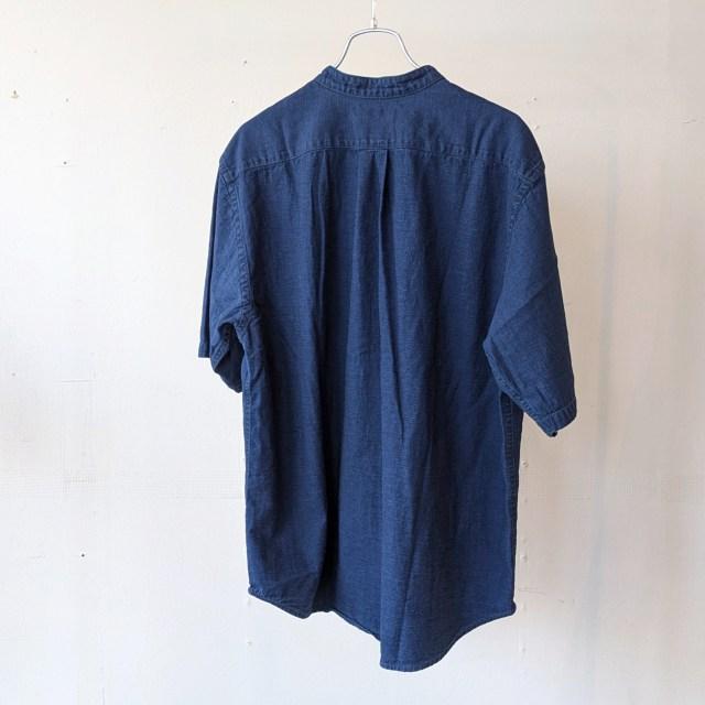 BOHEMIANS（ボヘミアンズ） バンドカラーデニムシャツS/S B.C DENIM
