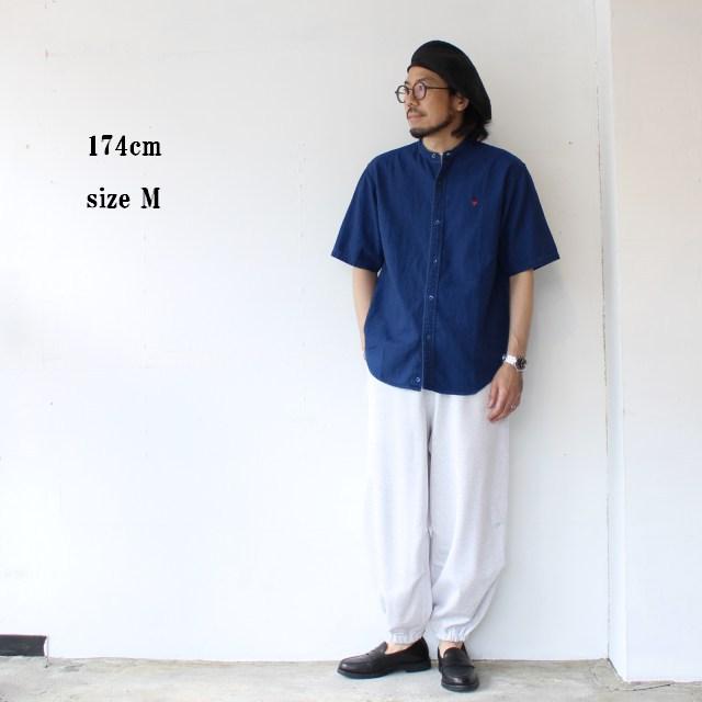Bohemians バンドカラーデニムシャツS/S　B.C DENIM SHIRTS　（Navy） | BOHEMIANS | 08