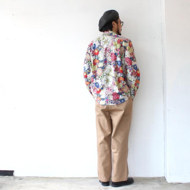 Bohemians 花柄バンドカラーシャツL/S　ODORANT GAUZE STAND COLLAR SHIRTS | BOHEMIANS | 12