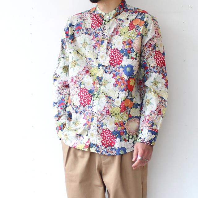 Bohemians 花柄バンドカラーシャツL/S　ODORANT GAUZE STAND COLLAR SHIRTS | BOHEMIANS | 02