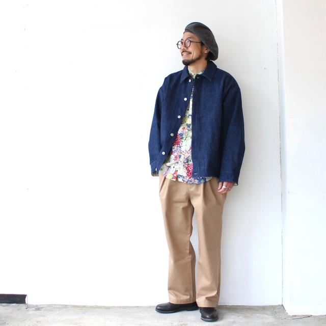 Bohemians 花柄バンドカラーシャツL/S　ODORANT GAUZE STAND COLLAR SHIRTS | BOHEMIANS | 18