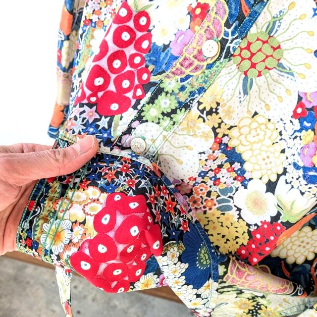 Bohemians 花柄バンドカラーシャツL/S　ODORANT GAUZE STAND COLLAR SHIRTS | BOHEMIANS | 08