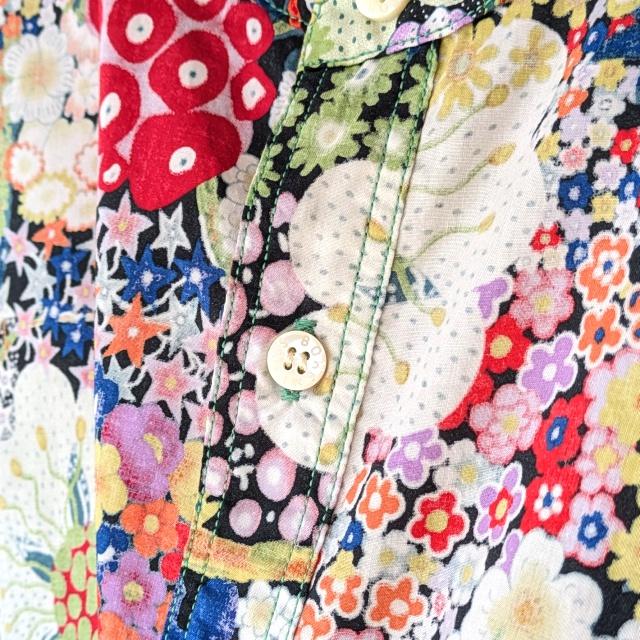 Bohemians 花柄バンドカラーシャツL/S　ODORANT GAUZE STAND COLLAR SHIRTS | BOHEMIANS | 06