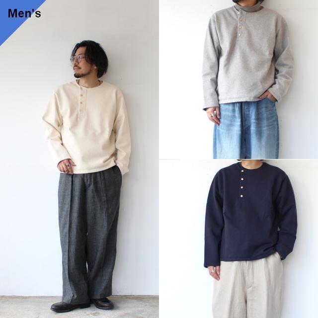 PREQUEL ヘンリーネックスウェット Henley Sweat Shirt | 
