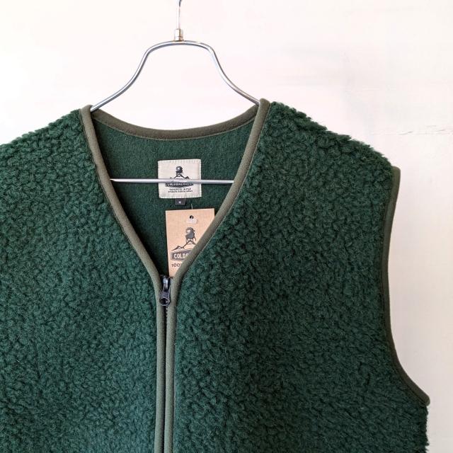新品 COLDBREAKER ウールベスト COLD BREAKER｜ウールパイル ボア ジップ ベスト ジャケット