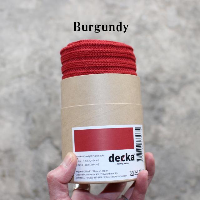 decka Quality Socks ヘビーウェイトソックス Cased heavy weight plain socks | decka Quality socks | 13
