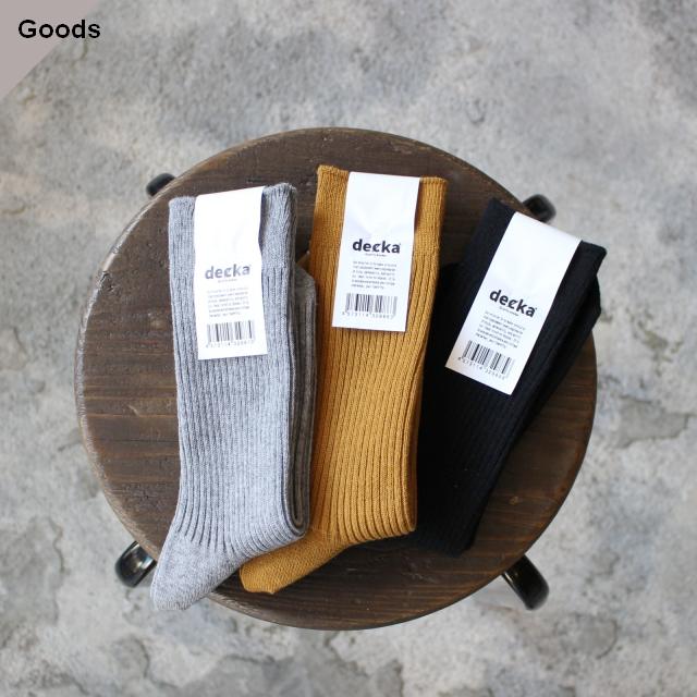 decka Quality Socks コットンカシミヤソックス Superior Rib Socks | decka Quality socks