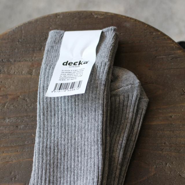 decka Quality Socks コットンカシミヤソックス Superior Rib Socks | decka Quality socks | 02