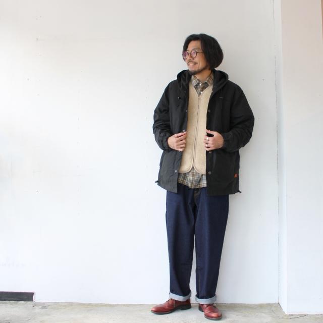 FORTIS CLOTHING OGコットンキャンバスフードジャケット BONSER JACKET　（Black） | Yarmo | 07