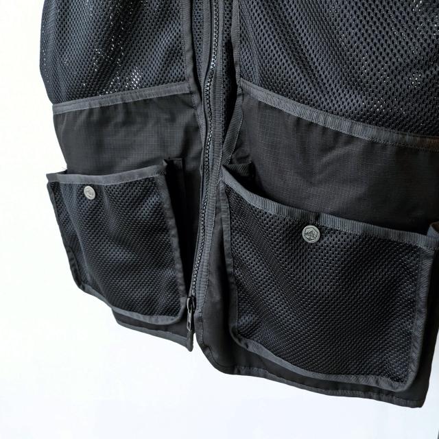 FORTIS CLOTHING リップストップメッシュフィールドベスト Lipstop Mesh Field Vest　（Black） | FORTIS | 03