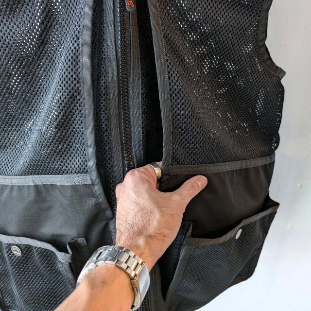 FORTIS CLOTHING リップストップメッシュフィールドベスト Lipstop Mesh Field Vest　（Black） | FORTIS | 09