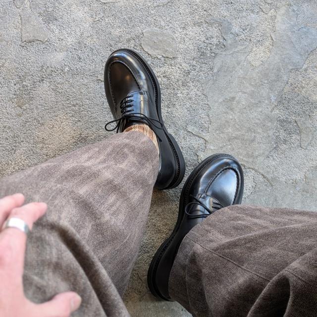 HARROGATE（ハロゲイト） HARROGATE Uチップシューズ EDGEWARE （Black