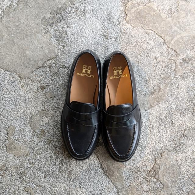 HARROGATE（ハロゲイト） ペニーローファー SHOREDITCH （Black） : C