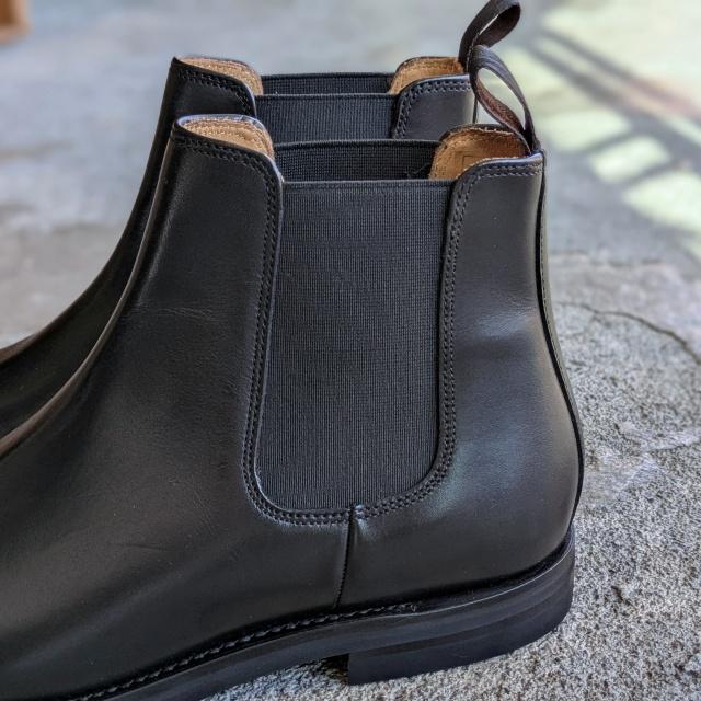 HARROGATE（ハロゲイト） サイドゴアブーツ KENSINGTON （Black） : C