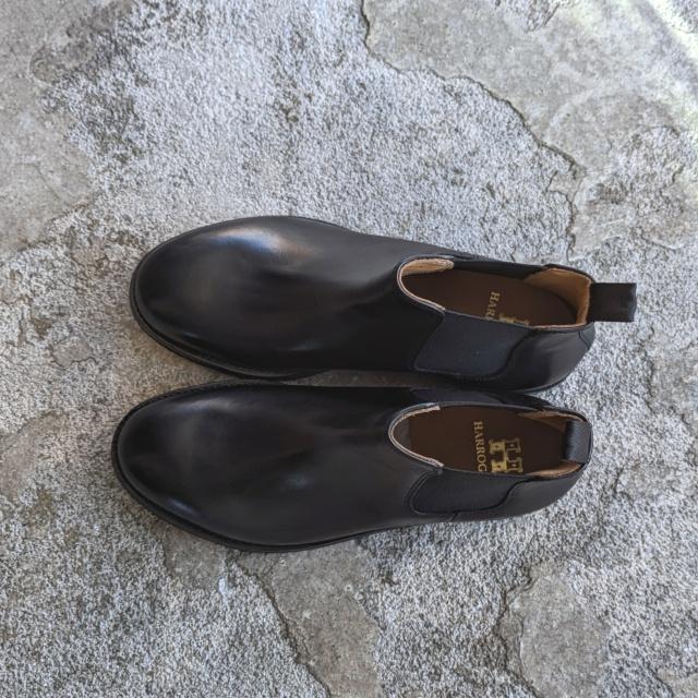 HARROGATE（ハロゲイト） サイドゴアブーツ KENSINGTON （Black） : C