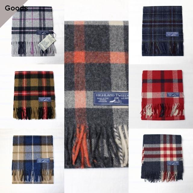 【20%OFF】HIGHLAND TWEEDS チェックストール CHECK STOLE 7カラー | HIGHLAND TWEEDS