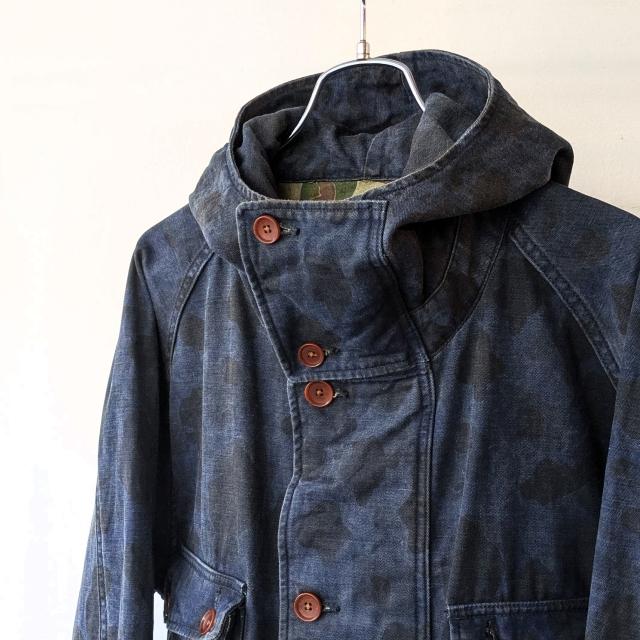 PREQUEL インディゴダックハンターカモフーデッドジャケット Combat Hooded Jacket　（Indigo navy） |  | 10