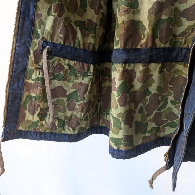 PREQUEL インディゴダックハンターカモフーデッドジャケット Combat Hooded Jacket　（Indigo navy） |  | 17